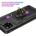 thumbnail image 5 of Samsung Galaxy A42 5G Case, Samsung A42 5G Case,(Not for 4G) Military Grade 360 Degree Rotating Metal Phone Cover, Black, 5 of 6