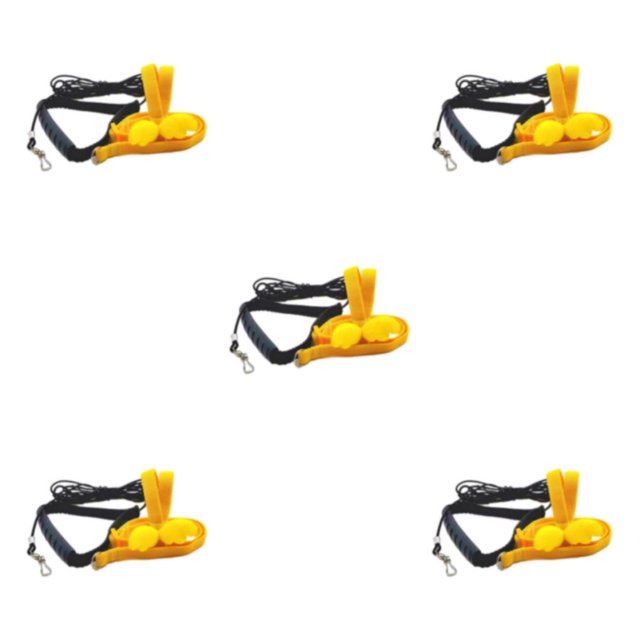 Maytalsory Adjustable Bird Harness For Convenient Outdoor Walks Comfortable Handle Cute Gifts Easy yellow 5Set