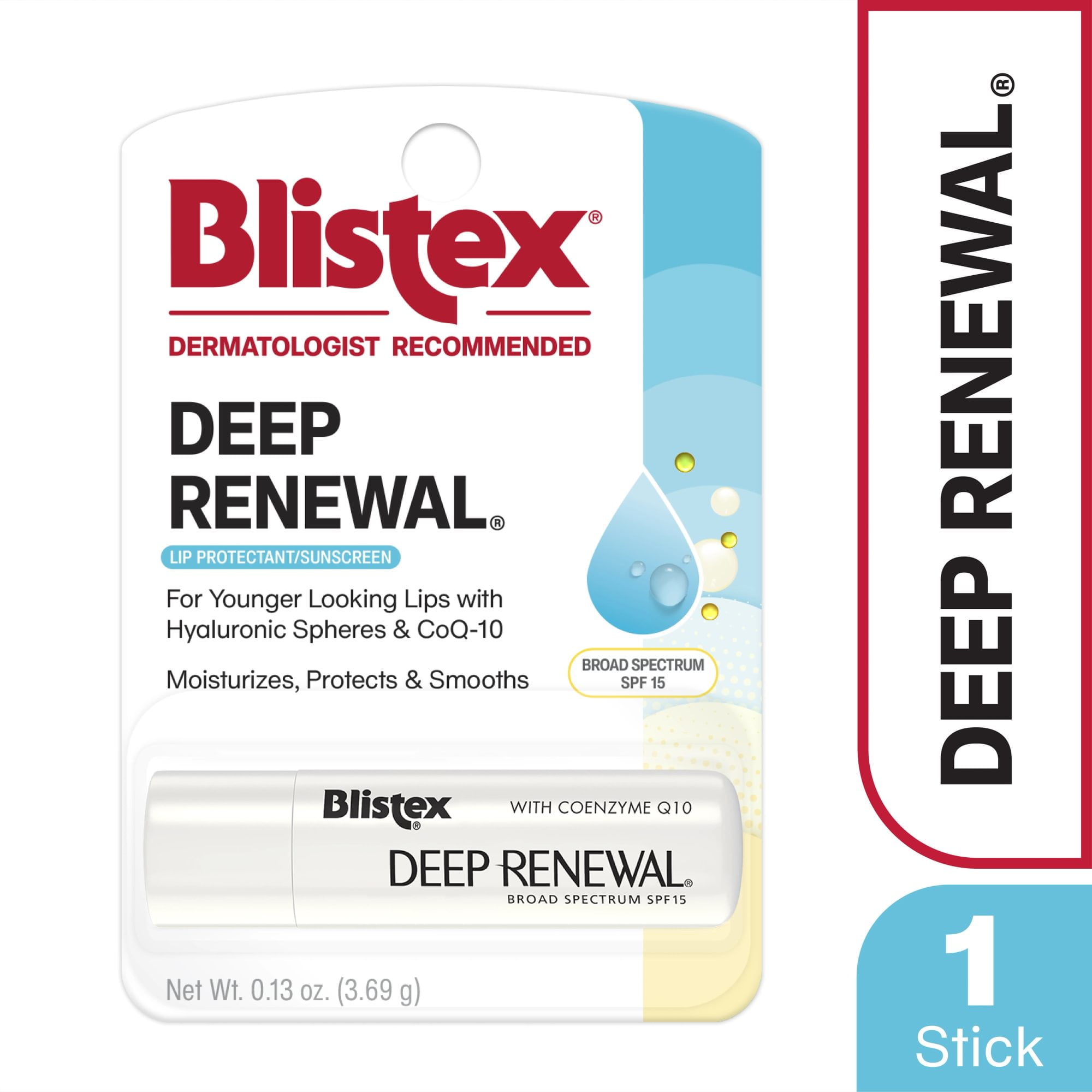 (2 pack) Blistex Deep Renewal Ani-Aging and Moisturizing Lip Balm with SPF 15