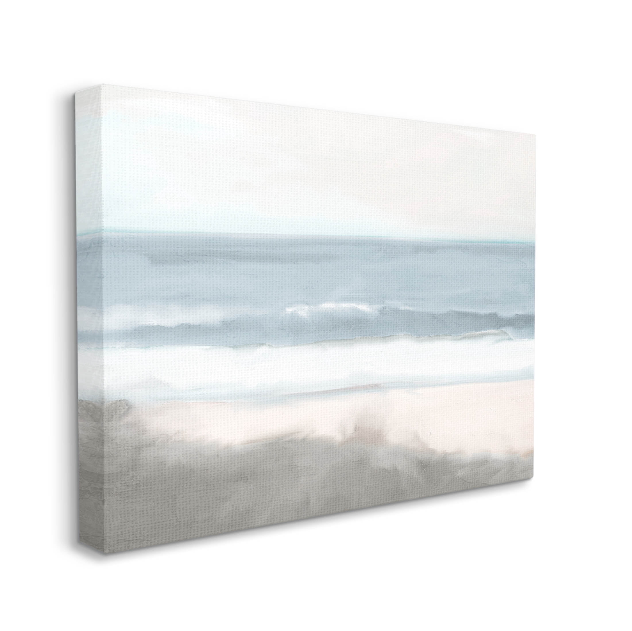 Stupell Industries Rolling Beach Waves Foamy Shoreline Graphic Art Gallery Wrapped Canvas Print Wall Art, Design by Kim Allen