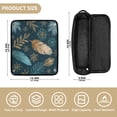 thumbnail image 4 of Hair Tool Organizer Bag with Heat Resistant Mat Removable Travel Storage Case for Hot Air Brushes Curling Irons Snowflake and Feather Pattern, 4 of 8