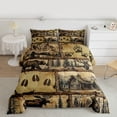thumbnail image 2 of Homewish Safari Bear Moose Queen Comforter Set,Country Farmhouse Bedding Sets,Jungle Animal Bedding Comforter Set For Adults,Super Cozy Room Decor Reversible,3 Pieces, 2 of 8