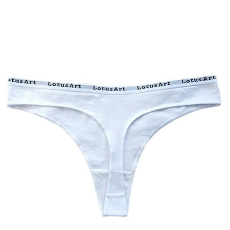 

RPVATI Womens Solid Low Rise Panties Sexy T-Back Seamless Underwear G-String Thongs for Women