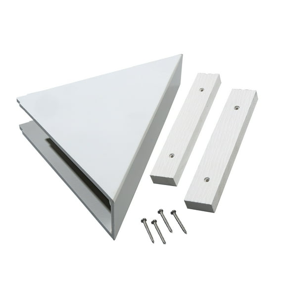 Palisade Vinyl Waterproof Corner Shower Shelf Dusty Pearl