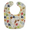 thumbnail image 1 of Carolines Treasures BB6312BIB Jack Russell Terrier Pawprints Baby Bib, 1 of 3