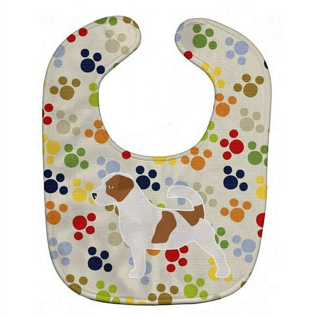 Carolines Treasures BB6312BIB Jack Russell Terrier Pawprints Baby Bib