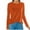 AC-Orange#womens tops, variant on QATAINLAV s Today Womens Velvet Long Sleeve Shirts Casual Stacked Collar Pleated Tee Tops Solid Color Casual 2025 Fall Fashion Pullover Hot Pink L