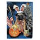 thumbnail image 1 of Carolines Treasures Ppp3125gf Pug para todas las estaciones bandera tamaño del jardín Afortunado Sencillez, 1 of 3