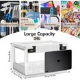thumbnail image 2 of Large Lock Box for Medication Safe, Medicine Lockable Storage Box with Code, Clear Phone Lock Boxes for Videos, Box with Combination Lock for Snacks Food, Small Locking Cabinet for Home/Office Locker, 2 of 7