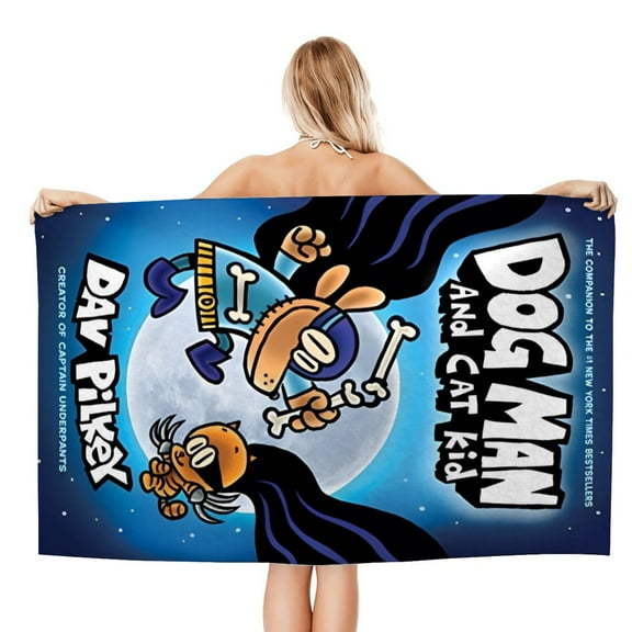 Bath Towels for Dog Man Beach Towel Boys Girs Kids Gifts Soft & Absorbent for Bathroom Travel Camping Vacation 20×40 inch