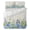 Blue/Green, variant on Queen Size Duvet Cover 4 Piece Bedding Set Blue Hydrangea Purple Lavender Bed Sheet Sets Soft Microfiber Comforter Cover with Flat Sheet 2 Pillow Shams
