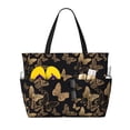 thumbnail image 1 of Easygdp Modern Golden Butterfly Bolsa de Viaje de Playa de Gran Capacidad, Bolsa Tote Perfecta para la Playa, Escapadas de Fin de Semana y Viajes, 1 of 7
