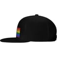 thumbnail image 3 of Pride Rainbow LGBT Flag of Maine Snapback Hats for Men Women Baseball Cap Adjustable Flat Bill Sun Hat, 3 of 8