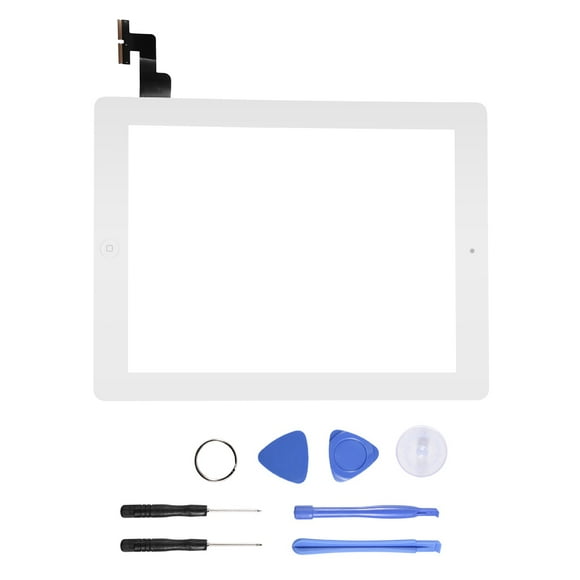 ZOUSSIQI Screen Glass Assembly Digitizer Replacement Fix Cracked for IPad2 A1395/A1396/A1397 White EL225#07710