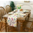 thumbnail image 4 of YIBAGA Easter Table Runner, Colorful Easter Bunny Decor for Indoor Dining Table Spring Holiday Decorations, 13x36 inch, Polyester, 4 of 6