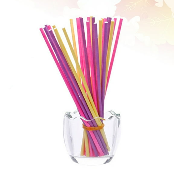 GOOHOCHY Colorful Paper Lollipop Sticks for DIY Craft Projects and Party Treats 15cm