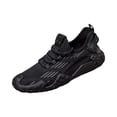 thumbnail image 2 of Willtoo Men's Breathable Knit Sneakers Lightweight Lace Up Non Slip Bumpy Sole Comfortable Casual Athletic Shoes for Training Walking Outdoor Activities, 2 of 4