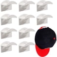 thumbnail image 1 of 10 ganchos para sombreros, soporte de pared para sombreros y pelucas, adhesivo para casco de béisbol, sin pinchazos, doble gancho, organizador para sombreros para el hogar, entrada (blanco) ZefeiWu 8390605278594, 1 of 1
