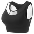 thumbnail image 3 of Otvok Womens Solid Color Plus Mesh Breathable Drying Sports Bra, 3 of 6