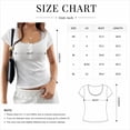 thumbnail image 3 of UDAUDU Womens Tops Short Sleeve Cute Y2K Summer T Shirts Scoop Neck Henley Button Up Lace Crop Teens Tee Slim Fit 2026 Pink L, 3 of 4