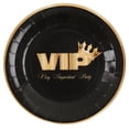 thumbnail image 1 of VIP Black Dinner Plates - Stylish & Elegant Decor for Trend-Setting Birthday Bash, 1 of 1