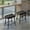 Black-t, variant on STOOLINK Bar Stools Set of 2, 24 Inch Bar Stool for Kitchen Island, Modern Counter Height Bar Stools for Kitchen Counter, Bar Chairs with Sturdy Metal Base and Adjustable Foot Pins, Black