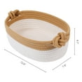 thumbnail image 3 of Unique Bargains 3Pcs Woven Storage Basket with Handles Khaki 12.6*7.9*4.7in, 3 of 5