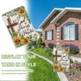 thumbnail image 3 of With God All Things Are Possible Christian Decorative Garden Flag, Religious Cross Sunflower Spring Summer Easter Yard Outside Decorations, Inspirational Fall Outdoor Small Home Decor 12.5x18, 3 of 5