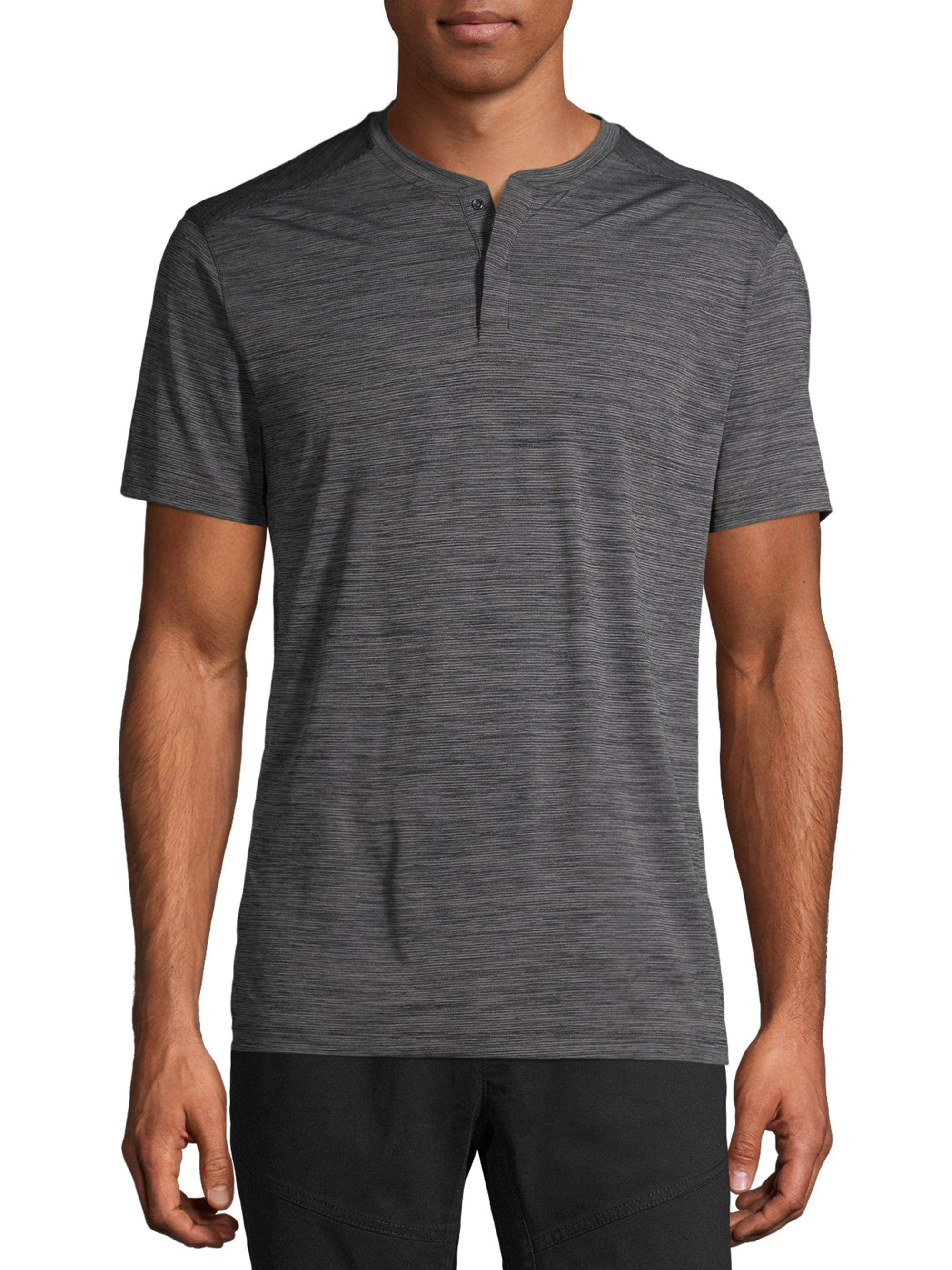 George Men's and Big Men's Short Sleeve Performance Henley, Available ...
