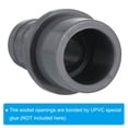 thumbnail image 5 of Unique Bargains UPVC Reducer Pipe Fitting 32mm OD 25mm Barbed, Straight Coupling Adapter Connector, Grey, 5 of 5