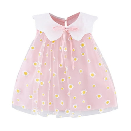 

Toddler Girls Casual Floral Sleeveless Princess Embroidery Dress Tulle
