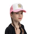 thumbnail image 4 of PAYOHTO Kids Old Caravel Vintage Sailboat Baseball Hat Back Adjustable Mesh Breathable Hats Pink Trucker Cap Outdoor Fishing Sun Caps for Boys or Girls ages 4-10, 4 of 9
