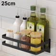 thumbnail image 1 of destyer Wall Mounted Kitchen Shelf Stainless Steel Rack Dish Bowl Seasoning Storage Organizer 25cm Seasoning Rack, 1 of 7