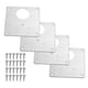thumbnail image 1 of Kit de reparación de bisagras de gabinete de 4 piezas con orificio, placa de fijación de bisagra de acero inoxidable, 1 of 5