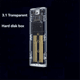 thumbnail image 6 of 2PCS M2 SSD Case M.2 NVME Enclosure Portable USB3.1 Type-C Transparent Hard Disk 5Gbps for PC, 6 of 6