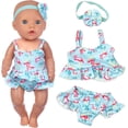 thumbnail image 2 of ZITA ELEMENT 12 Pcs Baby Doll Accessories, Baby Doll Clothes DIaper Bag, Baby Doll Feeding and Caring Set, 2 of 7