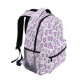 thumbnail image 2 of Pink Hearts Stylish Large Backpack 15L Self-Standing Durable Twill for School, Office and Travel Use, 2 of 9