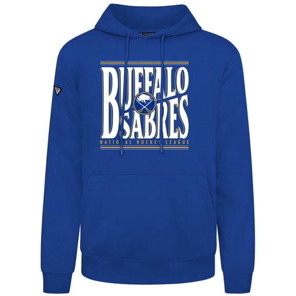 Men's Levelwear  Royal Buffalo Sabres Podium Powerhouse Pullover Hoodie