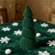 thumbnail image 4 of Sprayed Resin Christmas Tree Ornaments Set, Modern Tapered Winter Village Decor for Mantel, Desktop Fireplace Tabletop Centerpiece, Holiday Home Decoration, 4 of 6