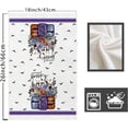 thumbnail image 6 of SM-XLHN Halloween Purple Spooky Pumpkin Flowers Kitchen Towels Dish Towels 18x26 Inch Home Kitchen Decorations Hand Towels Set of 2 Drying Dishcloth, 6 of 6