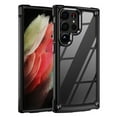 thumbnail image 2 of For Samsung Galaxy S23+ Plus Heavy Duty Hybrid Clear back Shield Hard PC + TPU Bumper Edge Frame Shockproof Protective Phone Case Cover by Xpression - Black, 2 of 8