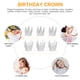 thumbnail image 2 of EeaseMX 6 coronas de cumpleaños con purpurina, sombreros de fiesta, coronas de príncipe para niños y adultos (plateadas), 2 of 7