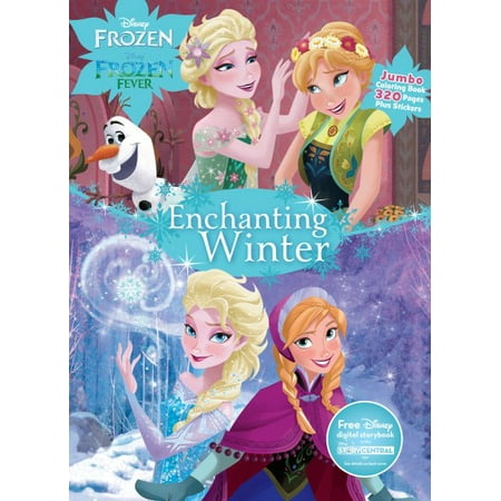 Disney Frozen Enchanting Winter Jumbo Coloring Book Plus Stickers
