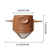thumbnail image 1 of Pour Overs Coffee Cup Filter Screen Double-layer Portable Hand Brewed Coffee Folding Ear Filter Drip Coffee Coffee Cup, 1 of 3