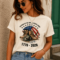 thumbnail image 4 of Veteran Of The United States Army 1776-2026 Shirt, USA 250th Anniversary Patriotic Veteran T Shirt, Military Boots American Flag Graphic Tee, 4 of 6
