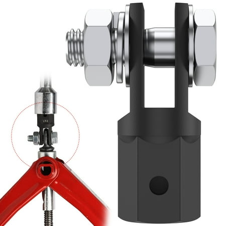

Alongen Scissor Jack Adapter for 1/2 inch Drive/ Impact/ Wrench/ Standard Drive Sockets Heavy Duty Steel Scissor Jack Drill Adaptor for Most Ring/Double-Holes Scissor Jacks