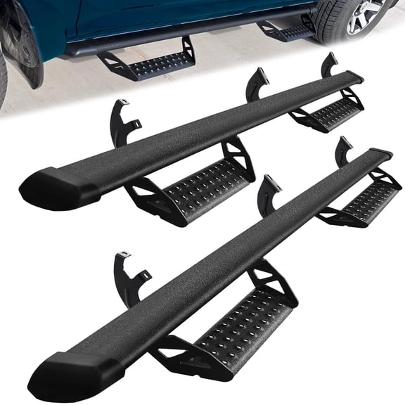 Fit 07-21 Toyota Tundra Double Cab Cab 3" Running Board Nerf Bar Drop Step Black