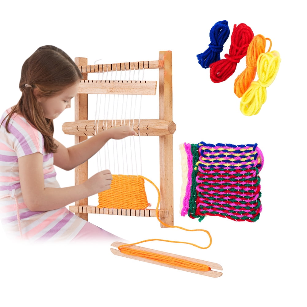 Julam Small Loom Adjustable Hand Weaving Knitting Loom Kits For Adults  Beginners Kids Blanket Loom Frame Woven Set Weaving Kit For Beginners And  Children 20*15cm efficiently 