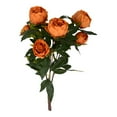thumbnail image 1 of Vickerman 23" Contemporary Fabric Artificial Peony Spray in Coffee, 1 of 2