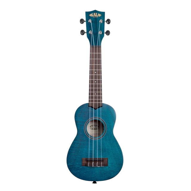 Ukulele Soprano KALA de Caoba Exótica Satinado KA-SEMB azul 8x22x58